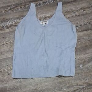 Esprit Sky Blue Ribbed Tank Top